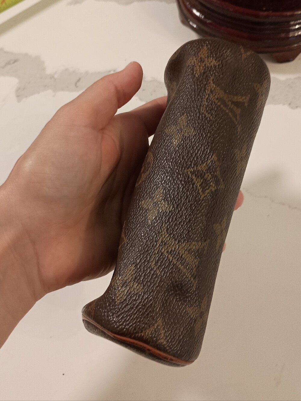 Authentic Louis Vuitton Monogram Papillon Pouch Cylindrical Pen Case - Picture 4 of 11